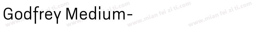 Godfrey Medium字体转换